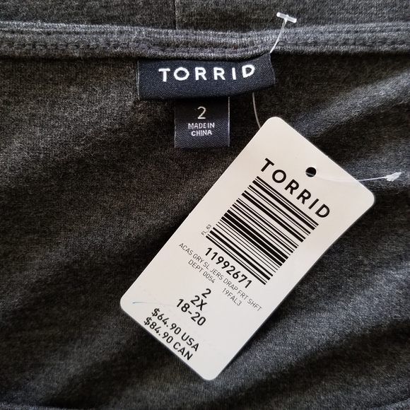 TORRID Jersey Drape Front Tie Shift Dress 2x - Picture 10 of 12